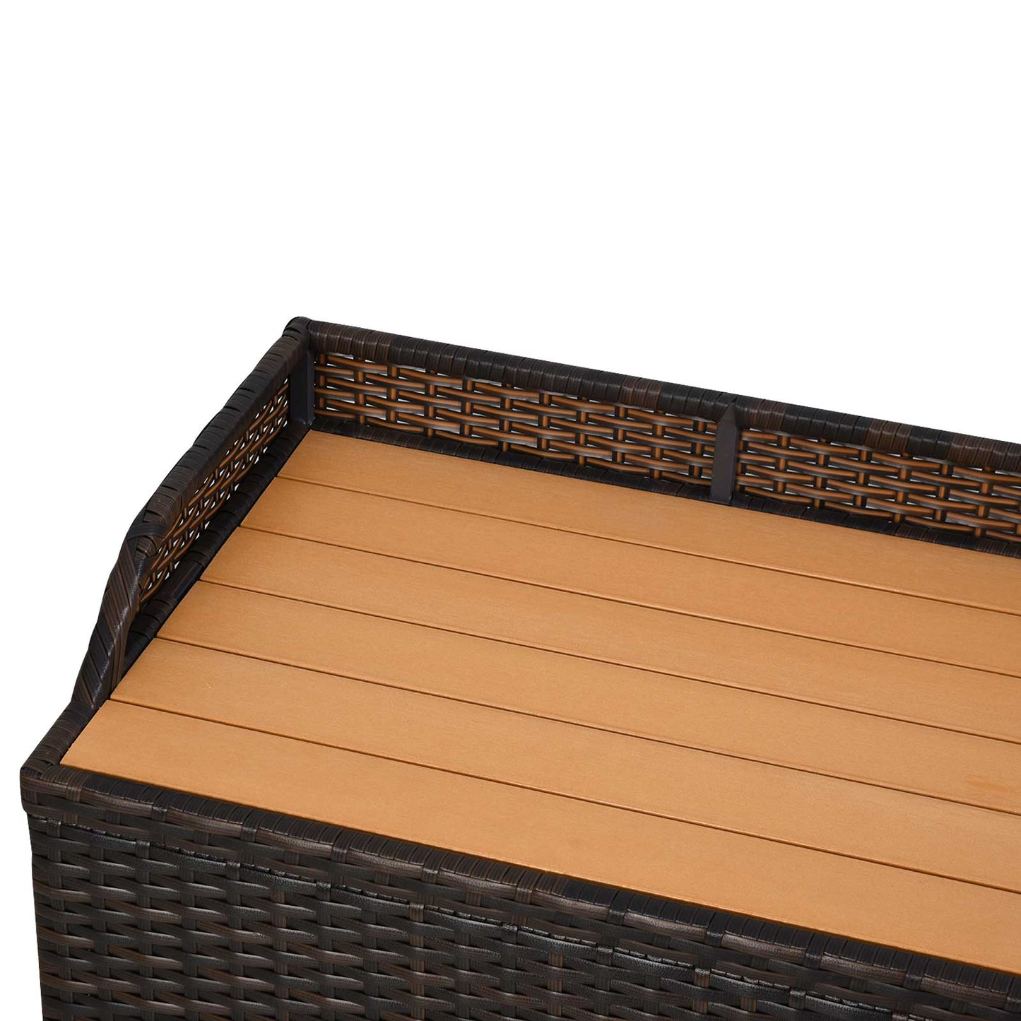Rattan Storage Bench, 102Lx51Wx51H cm-Mixed Brown