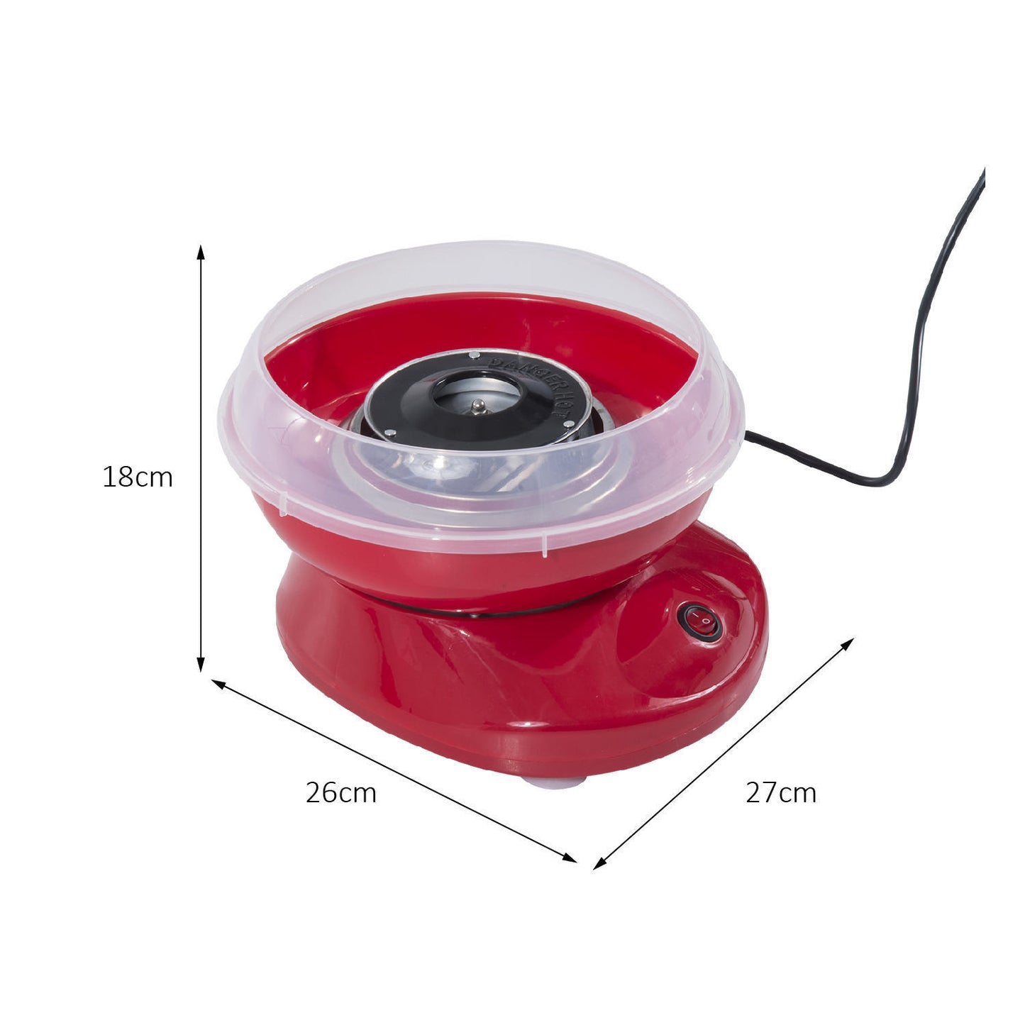 Candy Floss Machine, 450W-Red