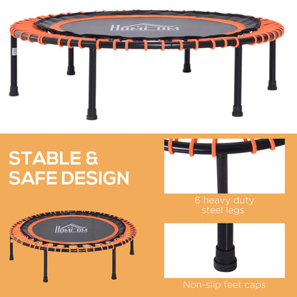 3.3ft Mini Round Trampoline Aerobic Exercise Bungee Rebounder Jumper