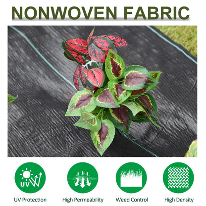 Gardener Premium Weed Barrier Landscape Fabric Durable & Heavy-Duty Weed Block Gardening Mat