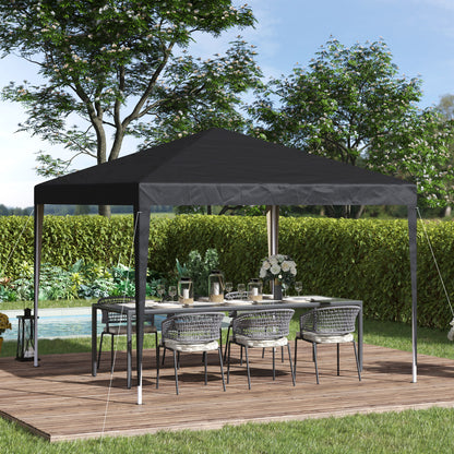 Outsunny 3 x 3m Pop Up Gazebo Black 