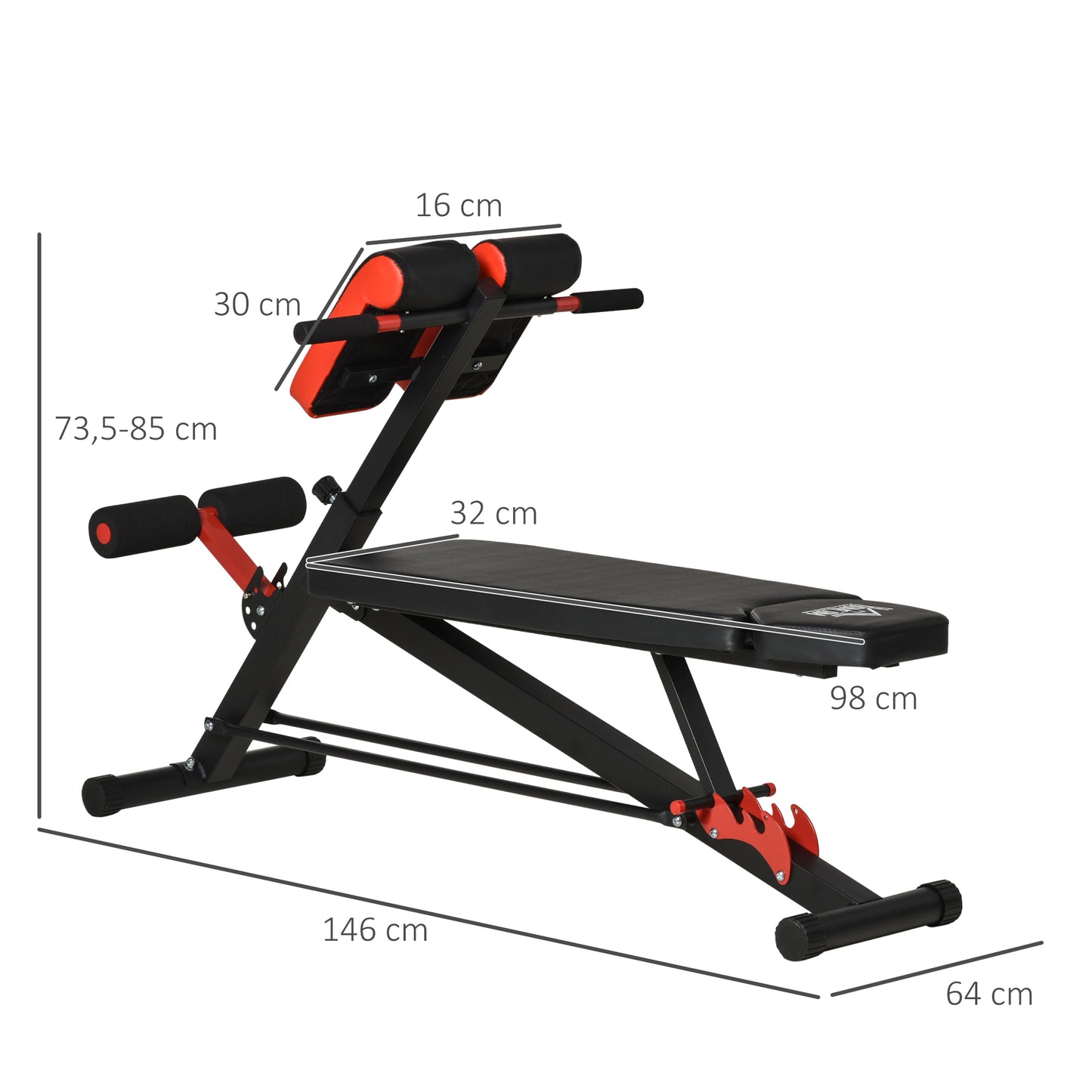 Multifunctional Hyper Dumbbell Bench Indoor Fitness Machine Weights Work Out Ab Sit Up Decline Flat Sit up