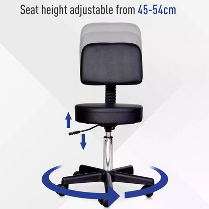 Salon Chair, Massage Beauty Salon Spa Swivel Gas Lift Chair Stool