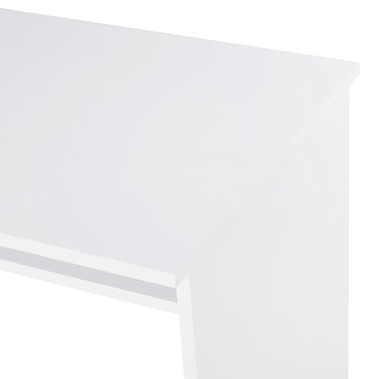 Computer Writing Desk with Storage Compartment Workstation Learning Center for Home Office 90W x 50D(cm) - White