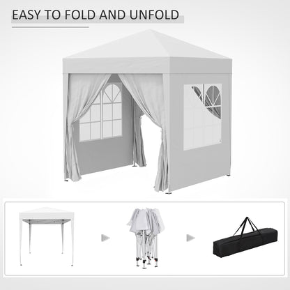 2 x 2m Pop Up Gazebo - White