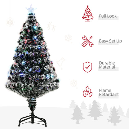 4ft Green/White Artificial Pre Lit Christmas Tree W/ LED