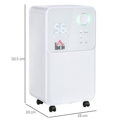 12L/Day 2000ML Portable Quiet Dehumidifier for Home Laundry Room Bedroom Basement, Electric Moisture Air De-Humidifier