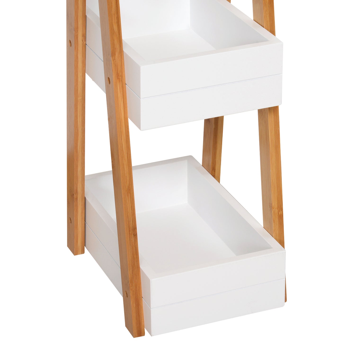 Bathroom A-Shape Rack, 3-Tier-Bamboo