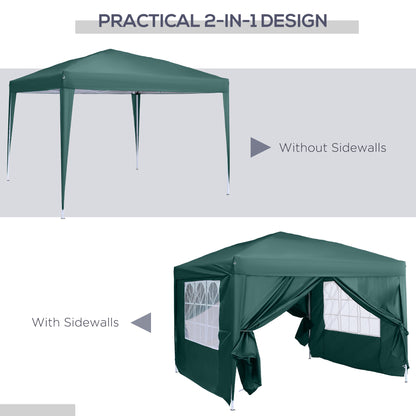 Pop Up Gazebo Marquee, size(3m x 3m)-Green