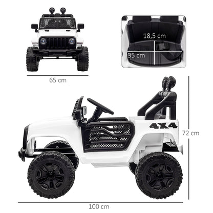 12V Battery-powered Kids Electric Ride On Car Truck Off-road Toy with Parental Remote Control Music Lights