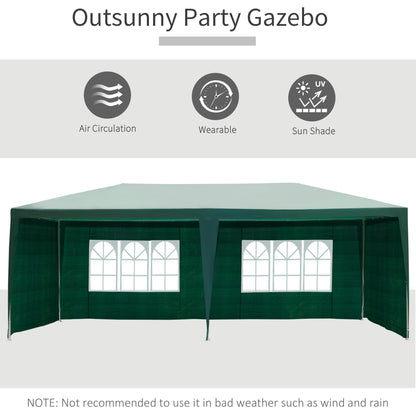 6x3 m Gazebo Marquee-Green