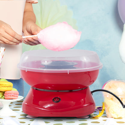 HOMCOM Candy Floss Machine, 450W-Red 