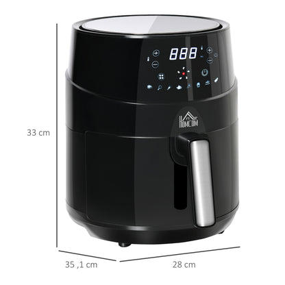 Air Fryers, 1500W 4.5L Air Fryers Oven with Digital Display, Rapid Air Circulation, Adjustable Temperature, Timer and Nonstick Basket