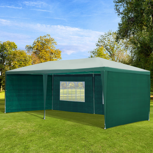 Outsunny 6x3 m Gazebo Marquee-Green