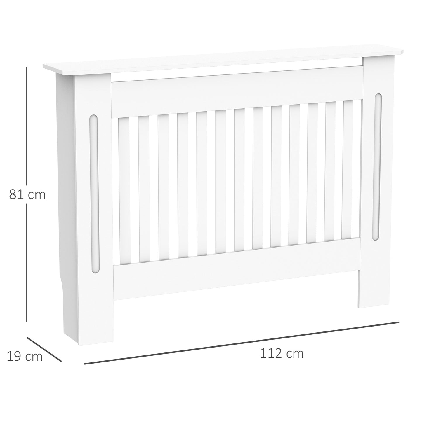 (112 x 81 x 19 cm) MDF Radiator Cover-White