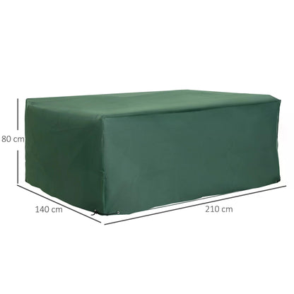 UV/Rain Furniture Cover, 210x140x80 cm-Green