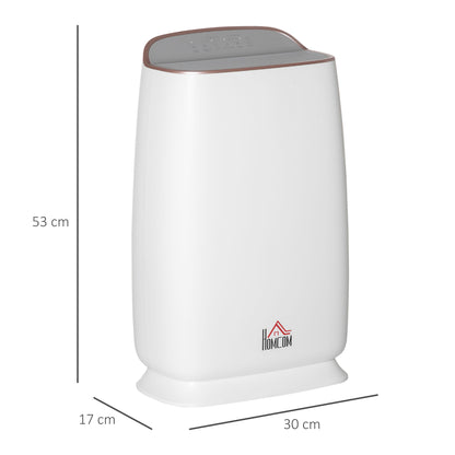 Quiet Air Purifiers for Bedroom with 3-Stage Carbon HEPA Filtration System, Air Monitor, Timer, Air Cleaner with 4 Speeds