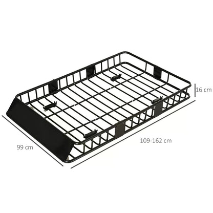 Adjustable Roof Rack Metal Inclined Design of The Front Baffle 109/162x99x16cm