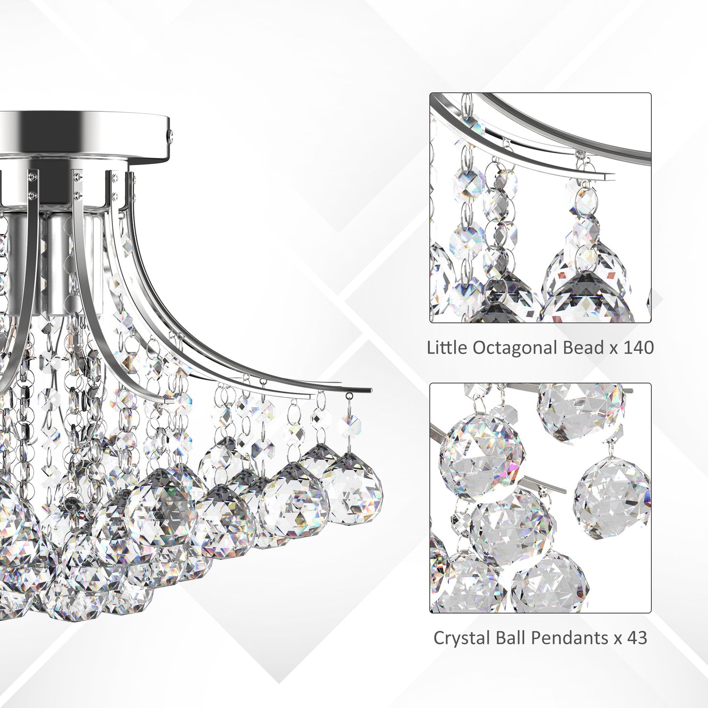 Dining Room Ceiling Lights, Modern K9 Crystal Chandelier