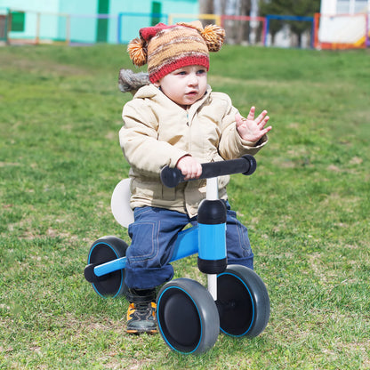 HOMCOM Balance Bike Toddler,  Three Wheels-Blue 