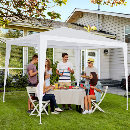 Outsunny 2.7 x 2.7m Garden Pop-up Gazebo Marquee Party Tent Wedding Canopy Outdoor(White) Patio 