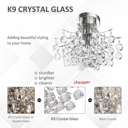 Dining Room Ceiling Lights, Modern K9 Crystal Chandelier