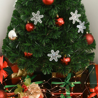 3ft 90cm Green Fibre Optic Artificial Christmas Tree W/