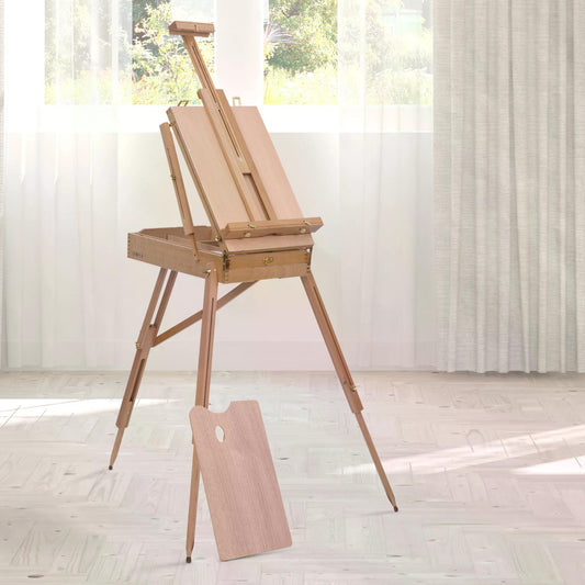 HOMCOM Wooden Art Easel Tripod 