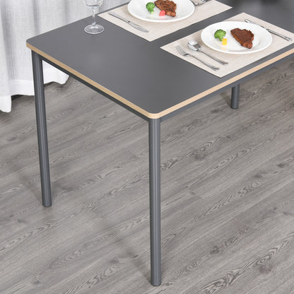 Grey Dining Table, Steel Frame MDF-Top