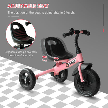 3 Wheels Ride on Toddler Tricycle-Pink