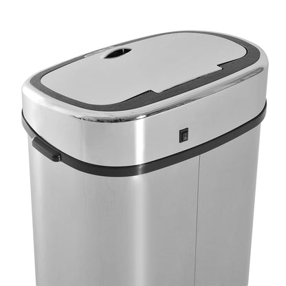 Smart Trash Can, Dustbin for Kitchen, 68 L-Silver