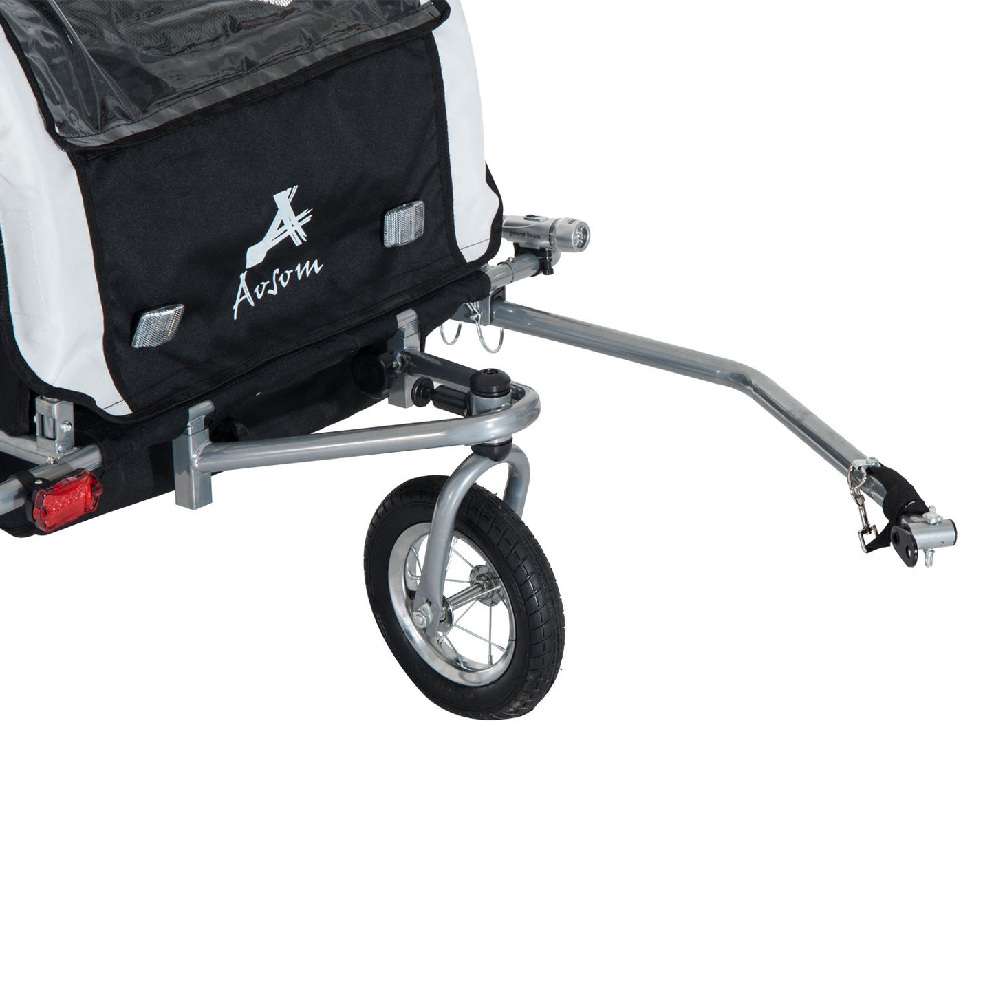 Bike Trailer Multifunctional Bicycle Child Carrier Baby Trailer Stroller Jogger Kit in Steel Frame