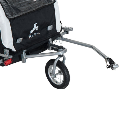 Bike Trailer Multifunctional Bicycle Child Carrier Baby Trailer Stroller Jogger Kit in Steel Frame