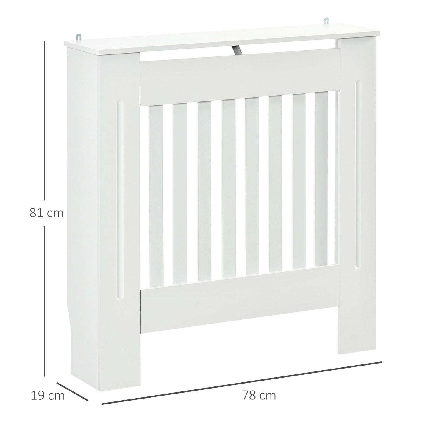 78Lx19Wx81H cm MDF Radiator Cover-White