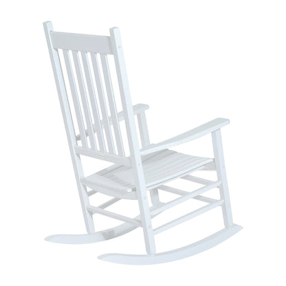 Porch Rocking Chair Outdoor Patio Wooden Rocker Balcony Deck Garden Seat