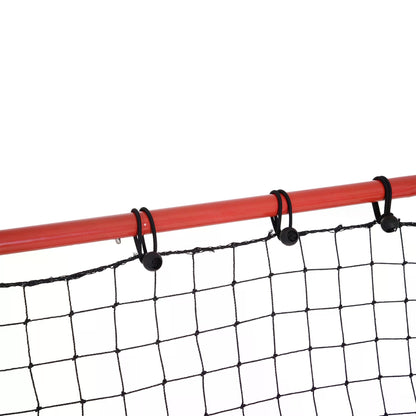 Rebounder Net W/PE mesh metal tube, 96W x 80D x 96Hcm- Red and Black