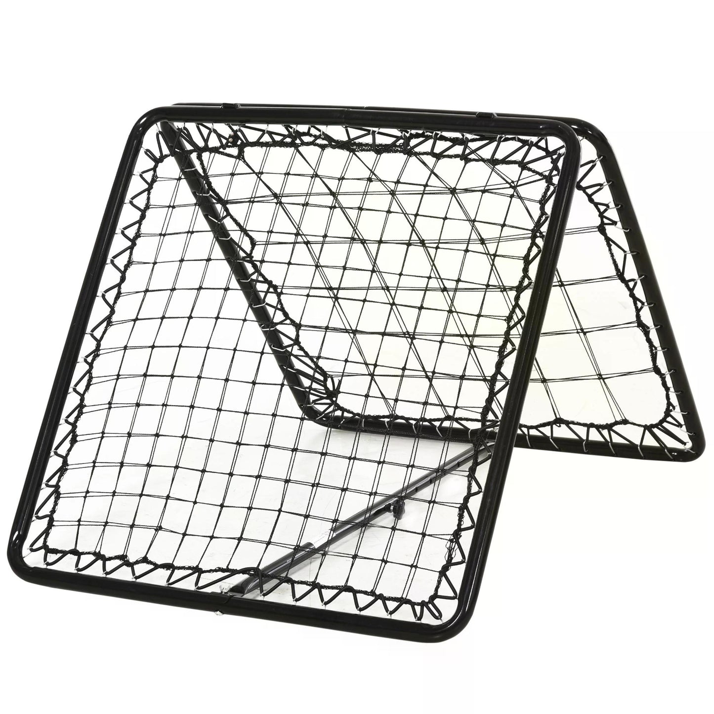 Angle Adjustable Rebounde Training Set Football, Baseball, Basketball w/ All Weather Double Layer Net , Black