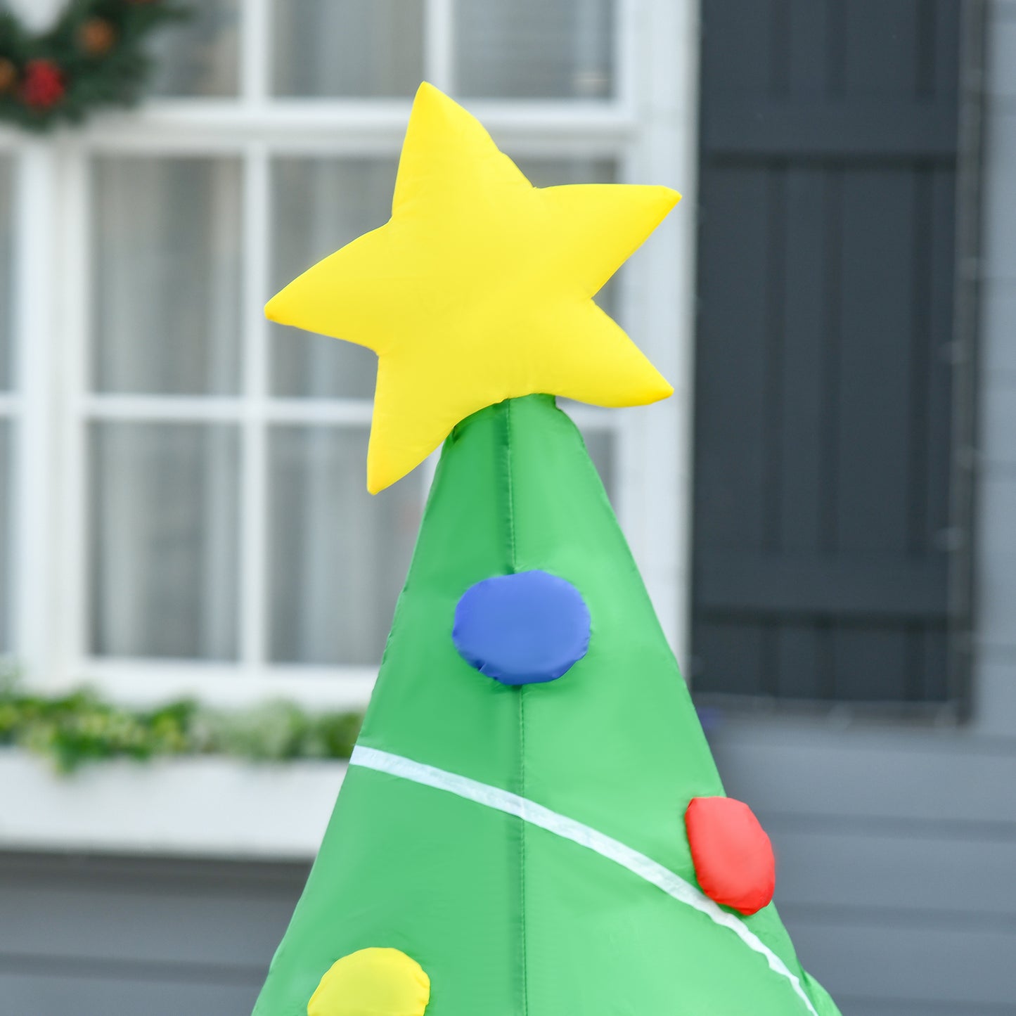 1.5m 5ft Inflatable Christmas Tree Decoration W/LED lights Polyester Fabric-Multicolour