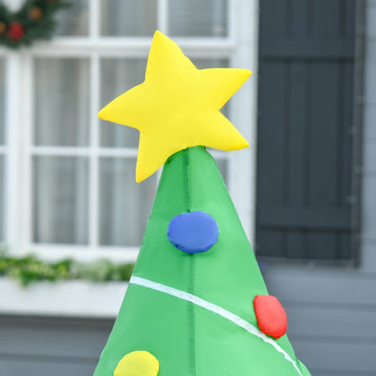 1.5m 5ft Inflatable Christmas Tree Decoration W/LED lights Polyester Fabric-Multicolour