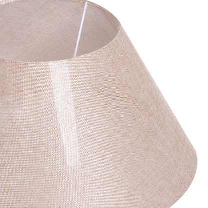 Rope Table Lamp, Linen Lamp Shade Indispensable Nautical Twisted Rope E27 Base Beige