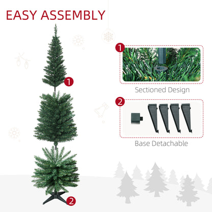 2.1m Tall Christmas Pine Tree Artificial Easy Assembly Holiday Décor W/ Stand