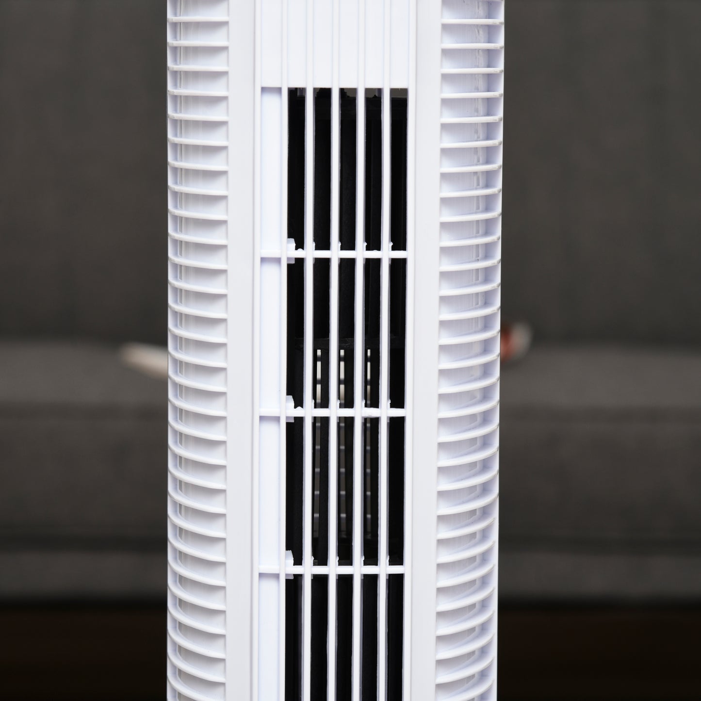 Freestanding Tower Fan, 3 Speed 3 Mode, 7.5h Timer, 70 Degree Oscillation, LED Panel, 5M Remote Controller, Black and White