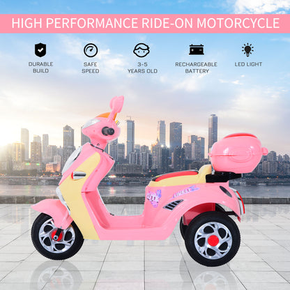 Electric Ride on Motorcycle-Pink