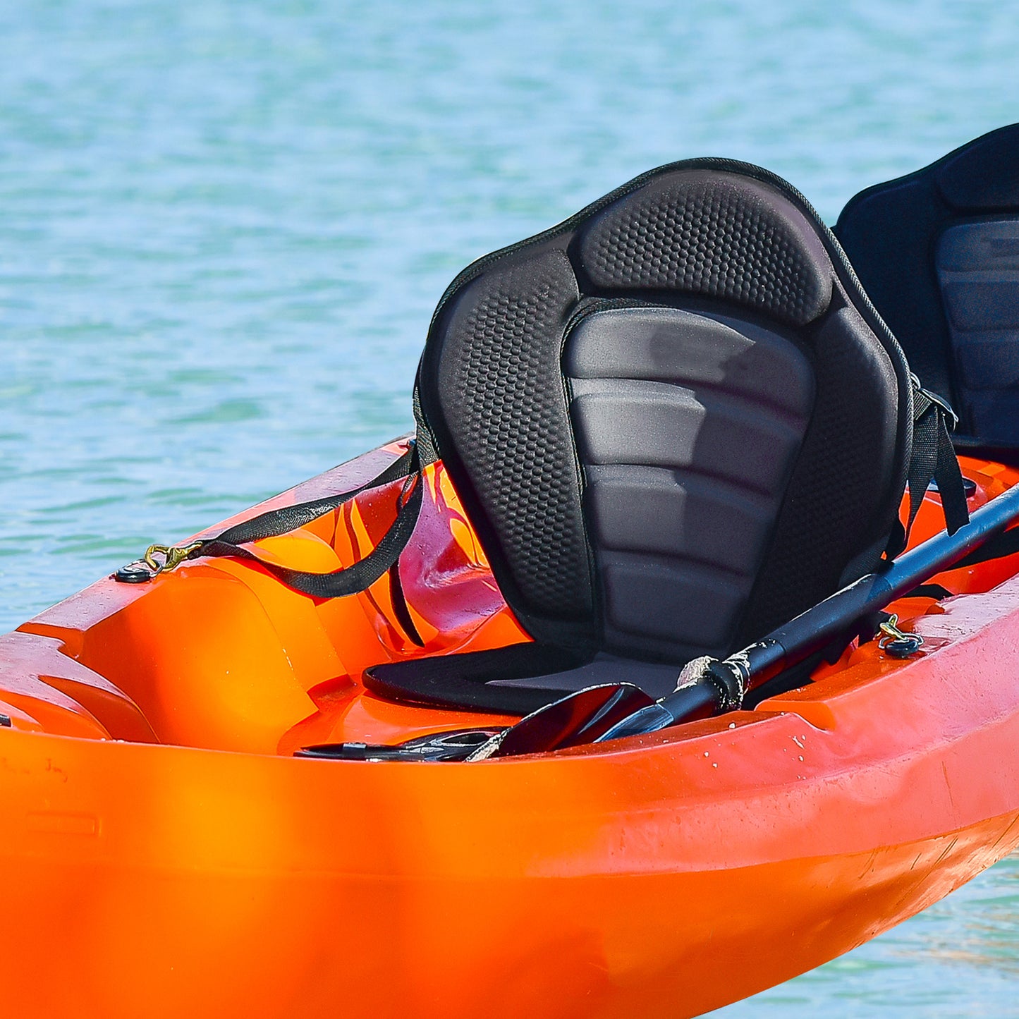 HOMCOM High Back Detachable Canoe/Kayak Seat-Black