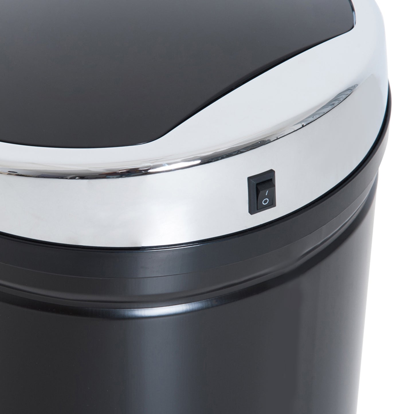 Inside Trash Can, Smart, Dustbin for Kitchen, 42L Stainless Steel W/ Bucket-Black