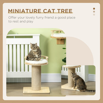 Cat Scratching Post, Cushion Included for Kitten Particleboard Natural