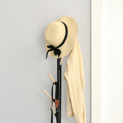 174cm Coat Rack Stand with 6 Hooks Clothes Tree Hat Display Hall Tree Hanger Hanging Organizer for Hallway Bedroom