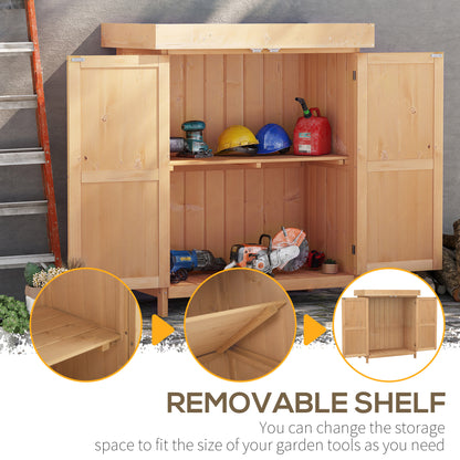 Outdoor Garden Storage Shed, Cedarwood-Burlywood Colour