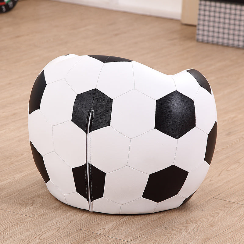 Soccer Sofa, Football Sofa, with Foot Stool Kid Sofa Children Football Sofa Chair Set Armchair Sofa W/Foot Stool Sport Theme