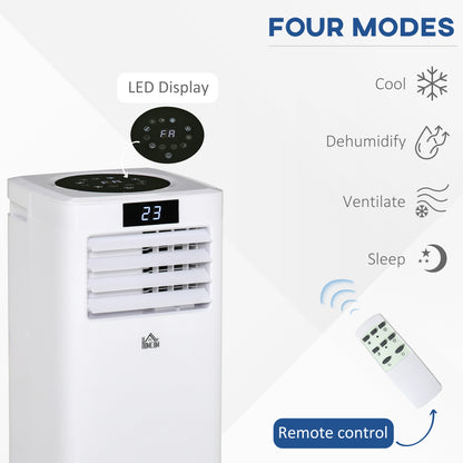 7000 BTU Air Conditioner Portable AC Unit for Cooling Dehumidifying Ventilating with Remote Controller for Bedroom, White